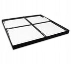 Panel LED natynkowy 60W 6300lm 60x60cm Plafon Lampa kwadratowa czarna oprawa sufitowa z wbudowanym źródłem światła