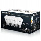Żarówka E27 LED 10W =100W SMD 6000K zimna Premium ledlux nie mruga zestaw źródło światła kuliste 1000 lm do lamp i