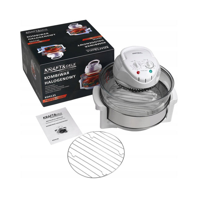 Kombiwar halogenowy 18 l 1500 w z funkcją termoobiegu KD4135 biały