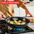 Patelnia ceramiczna Tefal Excellence Ceramic 20cm do smażenia, na indukcję, gaz i kuchnie elektryczne, okrągła
