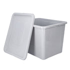 Pojemnik plastikowy z pokrywą organizer praktyczny szary 30l układaj w stos pudełko do przechowywania rzeczy 40x33x20 cm