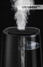 Nawilżacz powietrza ultradźwiękowy czarny 4l + aromaterapia + jonizacja zimna mgiełka, higrometr, higrostat, timer