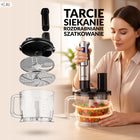 Blender ręczny wielofunkcyjny mikser 1200W ostrze XL tryb turbo zestaw XXL