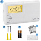 REGULATOR SALUS 091FLV2 STEROWNIK TERMOSTAT TEMPERATURY PRZEWODOWY POKOJOWY biały