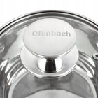 Garnek ze stali nierdzewnej z pokrywką 1L indukcja gaz OFENBACH rondel 14 cm powłoka ceramiczna do sosów i podgrzewania