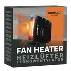 Termowentylator farelka grzejnik elektryczny 2KW powierzchnia grzewcza 20M² czarny