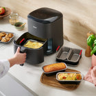 Akcesoria do frytkownicy beztłuszczowej tefal J701S344 Air Fryer 3el. forma zestaw blach kuchennych ze stali węglowej