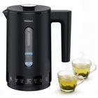Czajnik elektryczny Webber WK125 1,5l 1800W LED 6 temperatur True Lumos 1.5 l 1800 w czarny metal, szkło