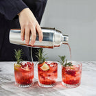 ZESTAW BARMAŃSKI 750ml DO DRINKÓW KOKTAJLI SHAKER PROFESJONALNY NA PREZENT miarka barowa łyżka tłuczek stalowy do