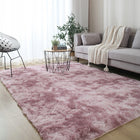 Dywan różowy pluszowy mięciutki shaggy rabbit włochacz 120x170 CM gruby XL prostokątny z poliestru, jednobarwny do