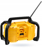Radio budowlane Li-Ion aku dewalt DCR029 +zasilacz głośnik Bluetooth, odbiornik muzyczny do warsztatu, kompatybilny z