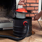 Odkurzacz do kominka popiołu przemysłowy bezworkowy separator gruzu filtr pieca i kotła, klasa H, 15 l, 800 w