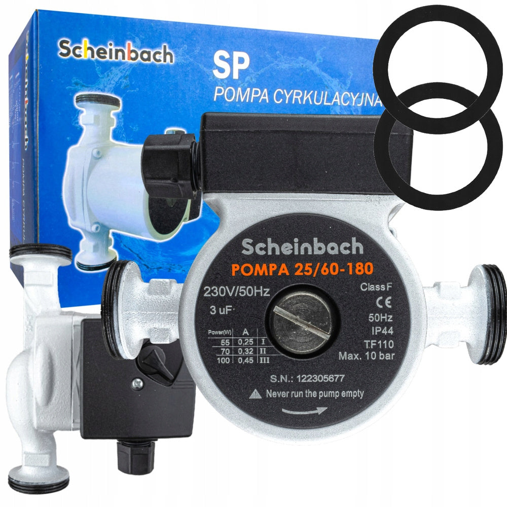 Pompa obiegowa SP 25/6 180mm cyrkulacyjna CO CWU grzewcza 3 biegi