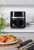 Frytkownica beztłuszczowa duża 5l AIR fryer frytownica mocna 1500W mozano czarny