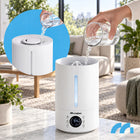 Nawilżacz powietrza jonizator 5l aromaterapia dyfuzor olejki zapachowe 3W1 nawilżacz ultradźwiękowy 25 w