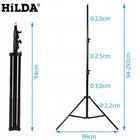 STATYW DO LASERA TRIPOD 2,9M POZIOMIC LASEROWEJ STABILNY WYSOKI AMORTYZACJA do niwelatora, pomiarów budowlanych i