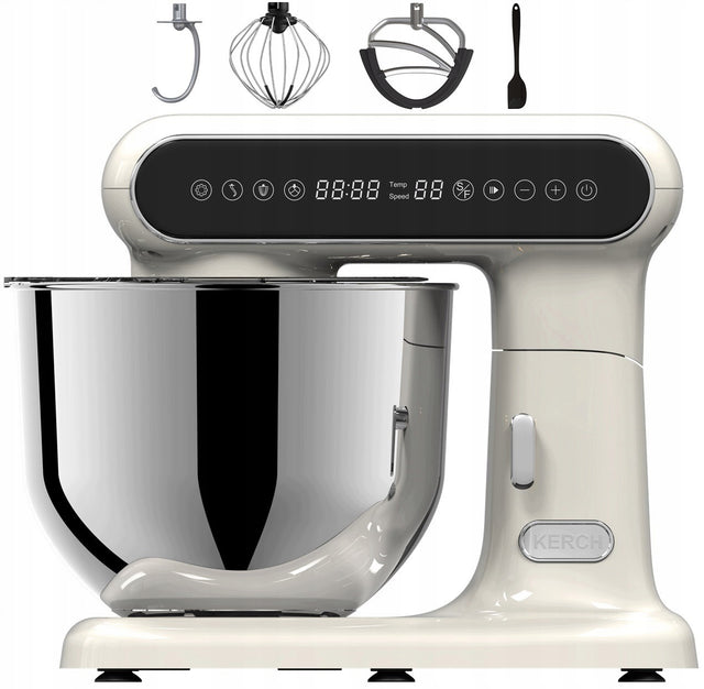 Robot kuchenny planetarny mikser z misą kerch monza fermentacja cream 6,2l biały