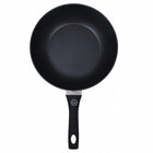 MG Home PATELNIA WOK 28 cm czarna z pokrywką, nieprzywierająca, INDUKCJA do smażenia i duszenia, z nienagrzewającymi