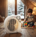 Grzejnik elektryczny cichy termowentylator farelka z termostatem 2000W biały