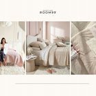ROOM99 Narzuta 200x220 na łóżko róż indyjski kanapę welurowa pikowana Feel kapa z poliestru oeko-tex do sypialni i