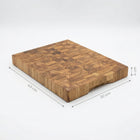Deska dębowa sztorcowa 40x30x4 masywna END grain blok profesjonalna drewniana do krojenia i siekania, prostokątna