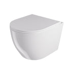 Miska Wc Wisząca Misa Podwieszana Tornado Vortex Deska Wolnoopadająca Biała bezkołnierzowa ceramika sanitarna 52x36 cm