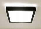 Lampa sufitowa LED plafon wisząca ścienna czarna 2x E27 Nowoczesna LX-909 kwadratowa oprawa bez żarówek, 27 x 17,5 cm