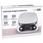 Waga kuchenna elektroniczna do 5kg precyzyjna 1g cyfrowa srebrna do odmierzania składników, pieczenia i gotowania, stal