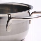 Garnek garnuszek z pokrywką stalowy GAZ indukcja kamille rondel 1 l 14 cm do zmywarki kuchenki ceramicznej i