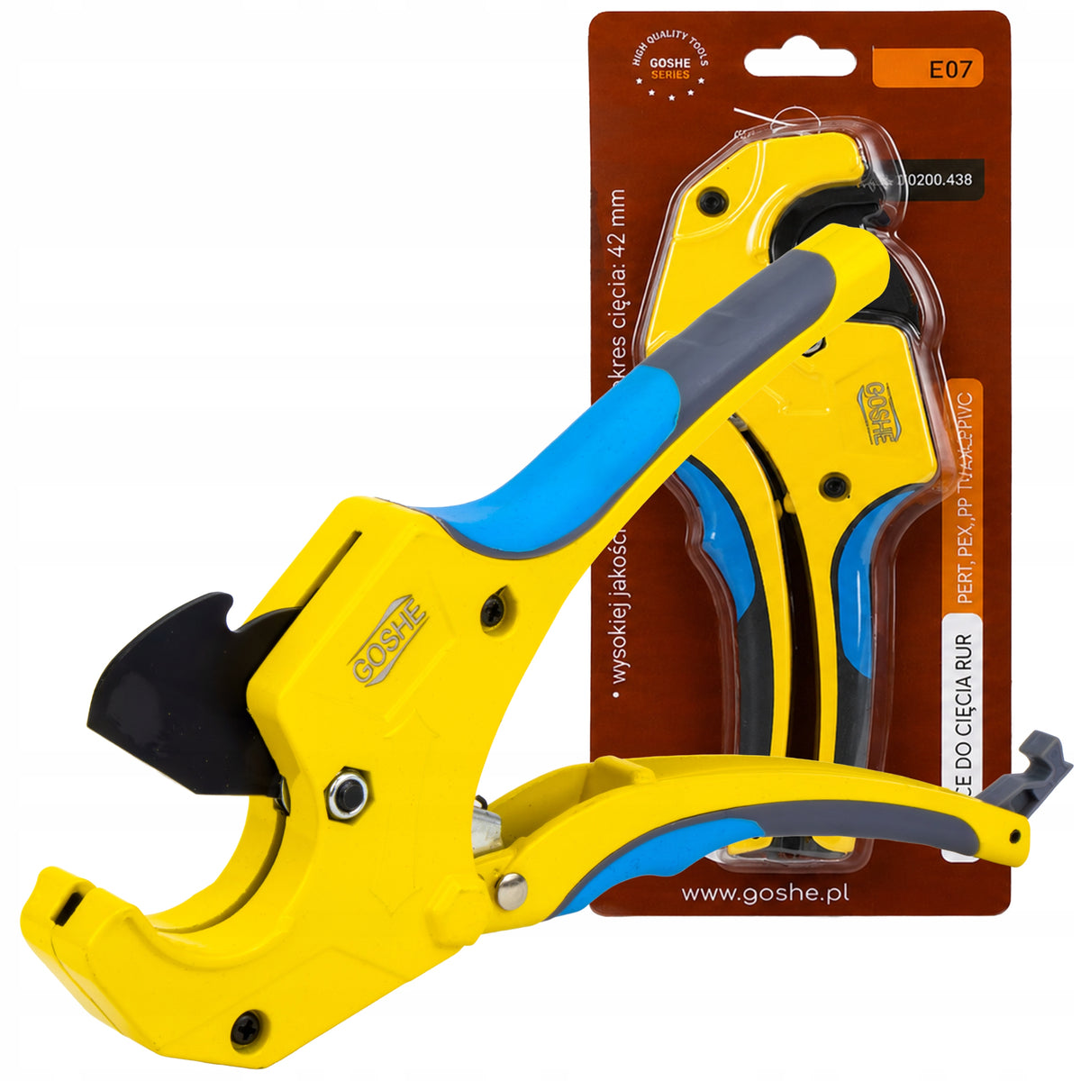 Nożyce obcinaki obcinaczki cęgi do cięcia RUR PE PEX alupex PP 42 mm goshe przecinak hydrauliczny, przewody