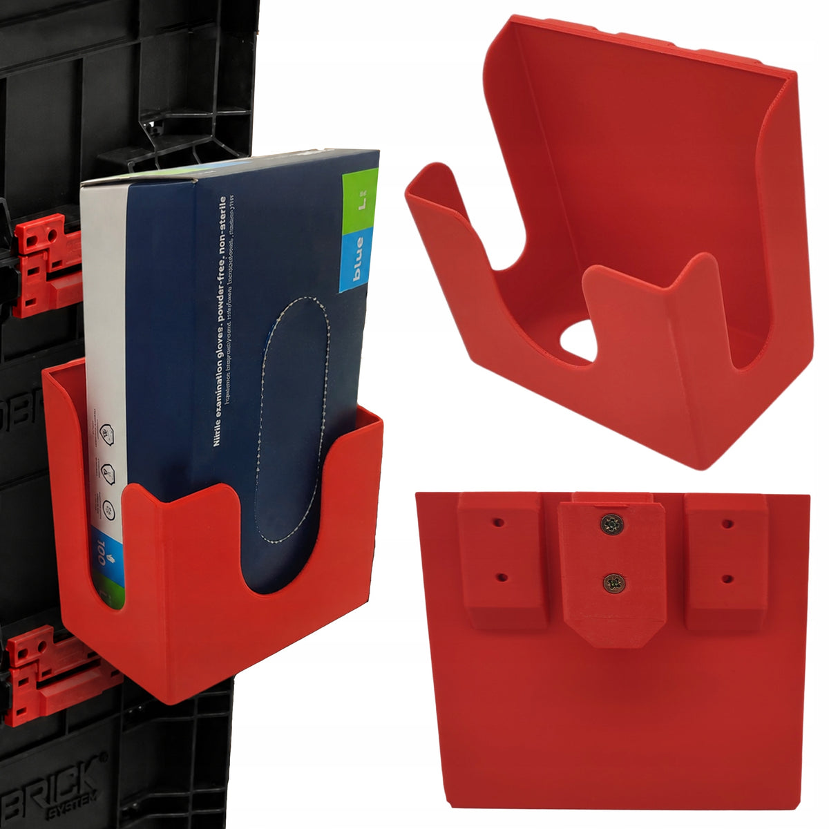 Uchwyt na rękawiczki do skrzyni qbrick PRO organizer szybki dostęp skrzynka otwarta