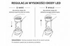 Znicz Solarny Fotowoltaiczny Czarno Złota Wstega Lampion Świeci Dzień i Noc cmentarny na grób, dekoracja nagrobna