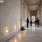 Opawa schodowa Oświetlenie schodowe Lampka LED 230V Okrągła BIAŁA PREMIUM do korytarza i przedpokoju, 2 W, wymienne
