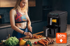 Frytkownica beztłuszczowa pionowa FR300 2700W dwie szuflady 10l Air Fryer czarny