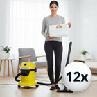12x worki do odkurzacza karcher z filtrem WD3 worek WD 3 WD WD 6 SE 4001 syntetyczne wkłady do zbierania kurzu i pyłu