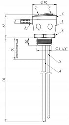 Bojler 80l z podwójną wężownicą cwu galmet swf(l) u + Grzałka 1,5 kW anoda do kotłów C.O. 80 l grzałki