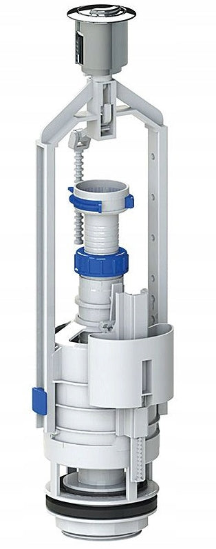 Kkpol Zawór dwufunkcyjny 3/6l ZSD/207 C061301004 mechanizm spustowy do spłuczki WC, do toalety, tworzywo sztuczne