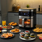 Frytkownica beztłuszczowa XL AIR fryer duża frytownica 9,1l berdsen 1700W czarny