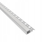 Profil aluminiowy budowlany LED do płytek 2m, IP44 Ceramic Line K listwa montażowa, glazura, wykończenie krawędzi