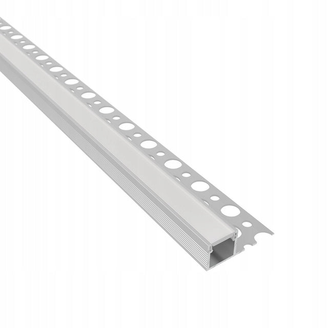 Profil aluminiowy budowlany LED do płytek 2m, IP44 Ceramic Line K listwa montażowa, glazura, wykończenie krawędzi, zabudowa