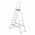 Drabina aluminiowa domowa jednostronna schodki higher 8 stopni 125kg do remontu i prac malarskich, podest 162 cm