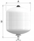 FLAMCO FLOFIX NACZYNIE 18L DO C.W.U. WZBRIOCZE PRZEPONOWE CIŚNIENIOWE 10BAR naczynie przeponowe