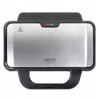 Opiekacz do kanapek toster sandwich elektryczny XXL powłoka non-stick 1300W nominalna srebrny/szary