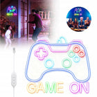 Neon duży lampka nocna LED na ścianę PAD gamepad ściemniacz USB pleksi dekoracja gamingowa do pokoju gracza
