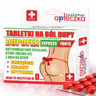 Śmieszne tabletki na ból dupy Dupofen Express Forte drażetki na ból dupy zabawny gadżet z nadrukiem, upominek