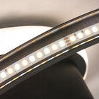 LAMPA SUFITOWA PLAFON LED CZARNA OKRĄGŁA DO SALONU ŚCIEMNIANA + PILOT 39W oprawa do wnętrz, metalowa, zintegrowane