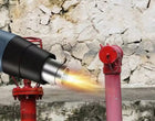 MOCNA OPALARKA ELEKTRYCZNA 2 BIEGI 100-650°C 2500W REGULACJA 230V + 4 DYSZE pistolet na gorące powietrze do usuwania