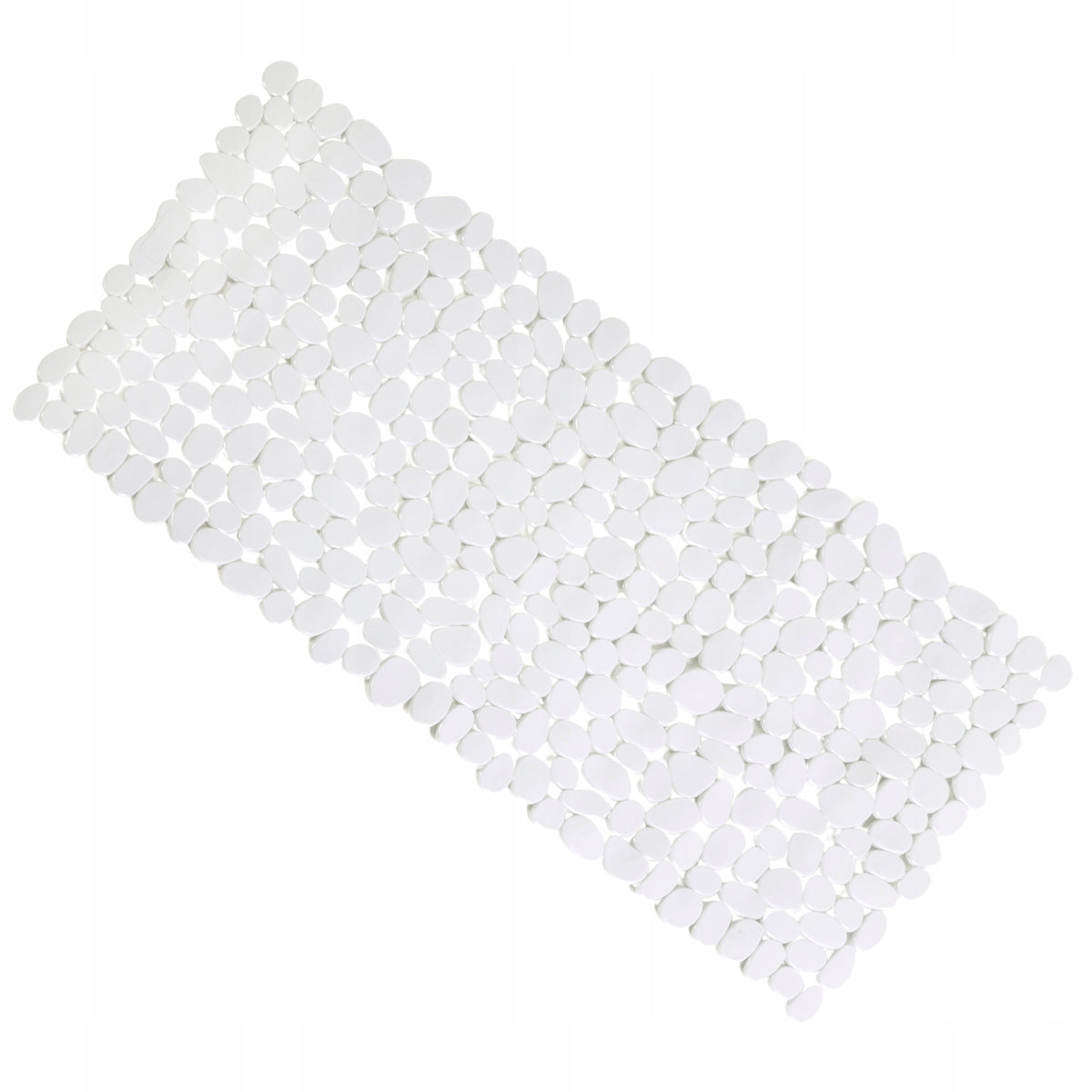 Mata Antypoślizgowa do Wanny pod Prysznic Łazienkowa PVC 90 x 40 cm Biała dywanik kąpielowy, wkładka do brodzika
