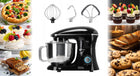 Robot planetarny kuchenny mikser 3 mieszadła misa 6.2l mocny 2200W WRK2000 do ubijania, ucierania i wyrabiania ciasta