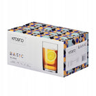 Szklanki do herbaty kawy Basic KROSNO 6szt 270ml proste klasyczne na kompot bezbarwne szkło, można myć w zmywarce